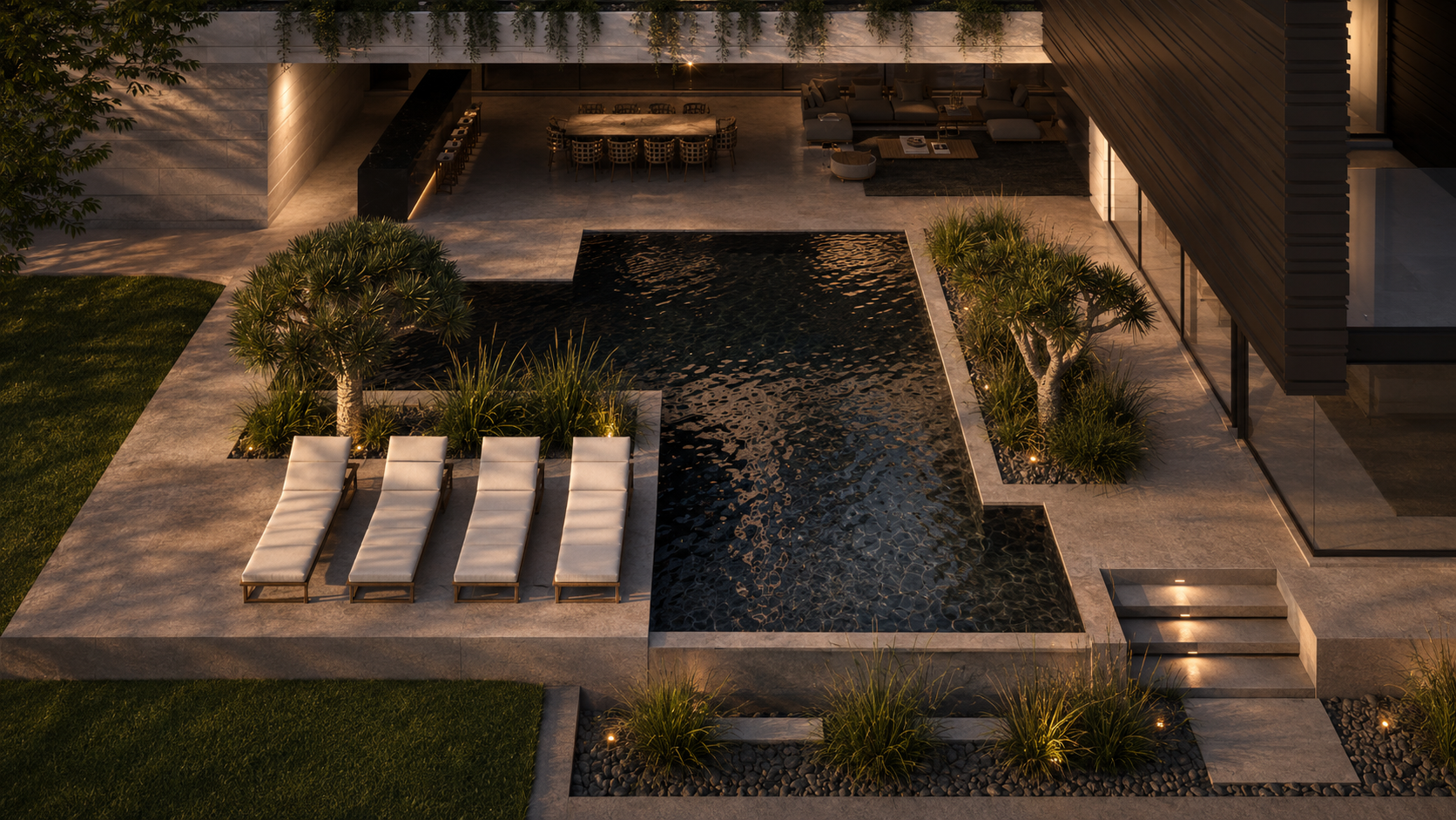 Zambia Twin Palms