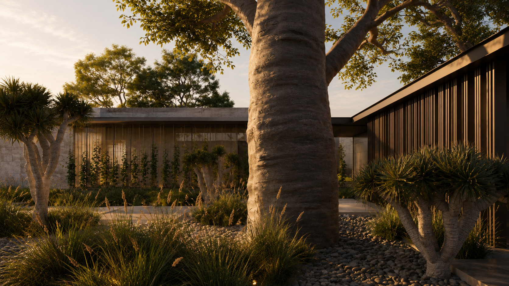 Zambia Twin Palms