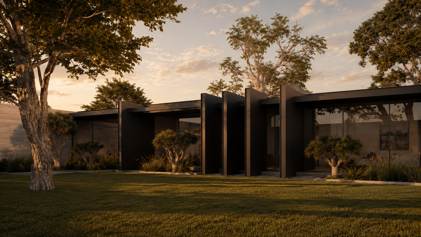 Zambia Twin Palms